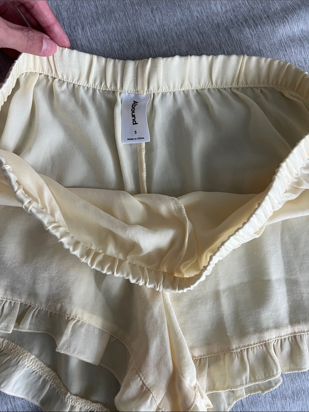 Abound Yellow Cami & Ruffle-Trim Shorts Set - Picture 3 of 5